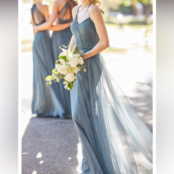 Slate Sorella Vita Bridesmaids Dress - Picture 3 of 12